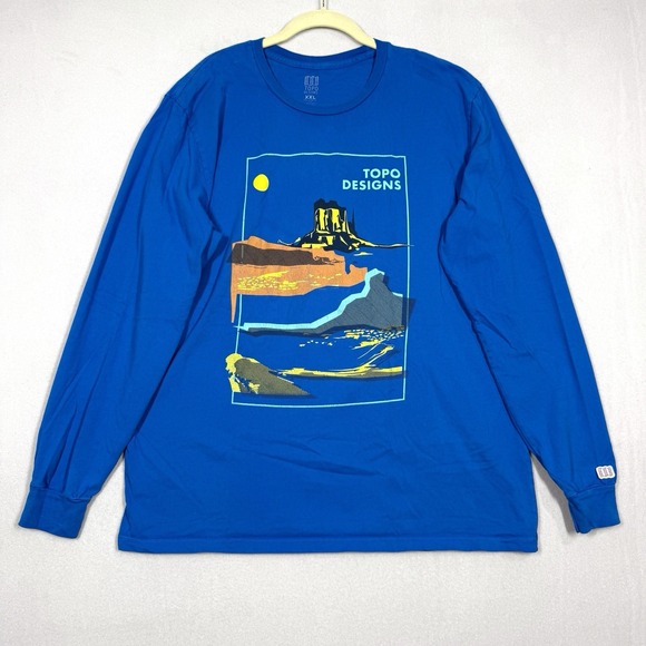 Topo Designs Other - Topo Designs Shirt Mens XXL 2XL Moab Long Sleeve Graphic Organic‎ Cotton Tee
